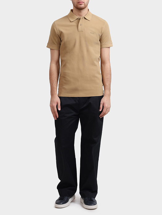 Поло Boss Prime 10256692 мужское с логотипом — купить в интернет-магазине Verdistore