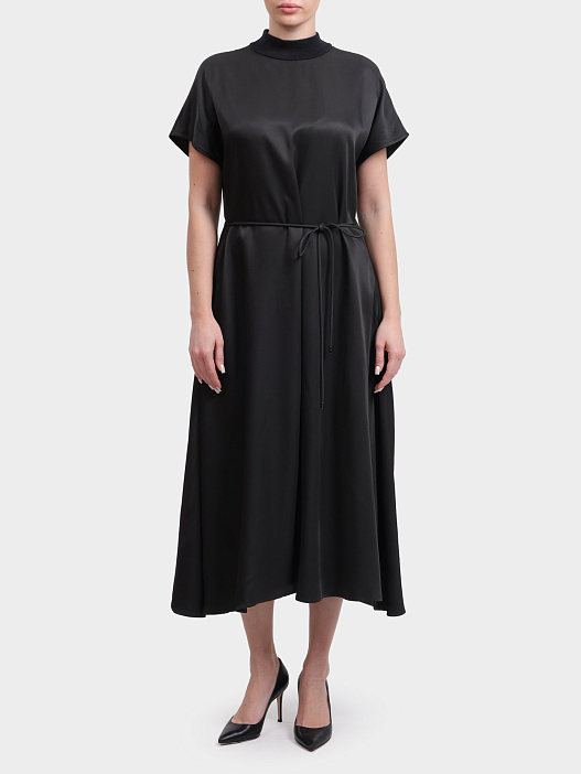 Платье S02122D00A 2245A 73A черное женское с поясом — купить в интернет-магазине Verdistore