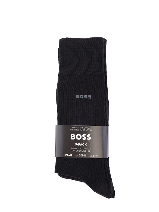 Носки Boss 50478221 001 черные мужские из хлопка — купить в интернет-магазине Verdistore