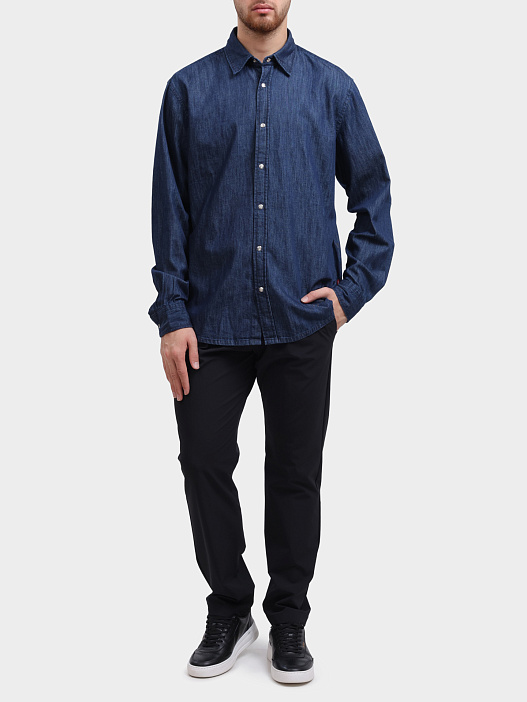 Рубашка 15 JJSH-169Hanck-W 10020507 455 темно-синяя — купить в интернет-магазине Verdistore