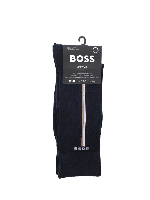 Носки Boss 50478336 401 темно-синие мужские с полоской — купить в интернет-магазине Verdistore