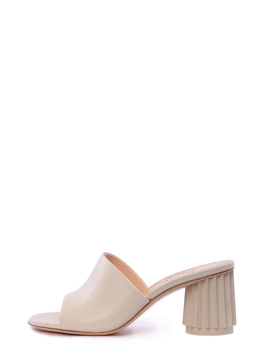 Мюли AGL D684003PCKB074 G125 белые женские на устойчивом каблуке — купить в интернет-магазине Verdistore