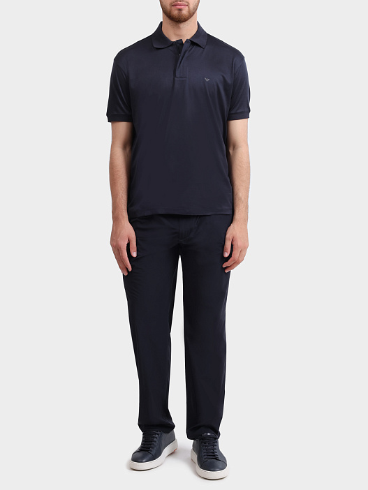 Брюки Emporio Armani EM005440 AF13772 UB118 темно-синие мужские — купить в интернет-магазине Verdistore