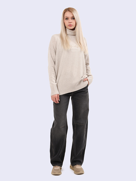 Джинсы Brunello Cucinelli MA095P5932 C8999 широкие женские — купить в интернет-магазине Verdistore