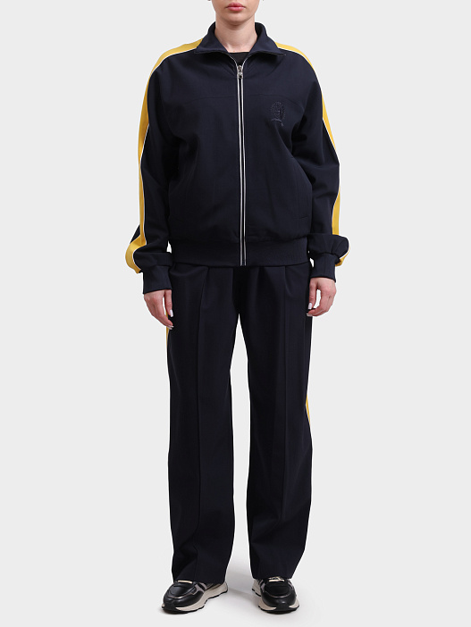 Мастерка WW0WW41070 DW5 укороченная женская темно-синяя — купить в интернет-магазине Verdistore