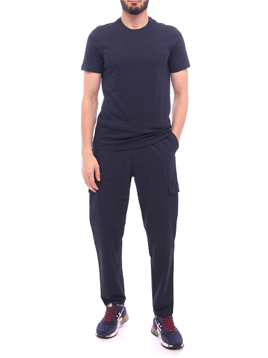Футболка Armani Exchange 8NZT74 ZJA5Z 1510 темно-синяя мужская из хлопка — купить в интернет-магазине Verdistore
