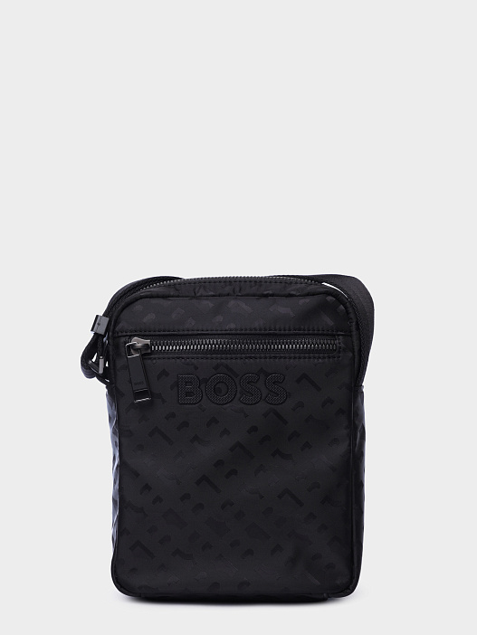 Сумка Boss 50541467 001 черная мужская с логотипом — купить в интернет-магазине Verdistore