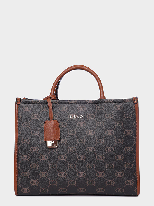 Сумка Liu-Jo AF5206 E0668 81244 коричневая женская с принтом — купить в интернет-магазине Verdistore