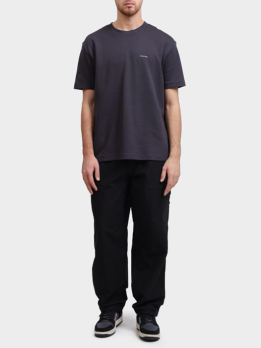 Брюки-карго Calvin Klein Jeans J30J327286 BEH черные мужские — купить в интернет-магазине Verdistore