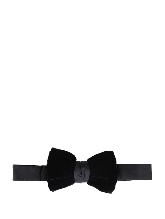 Галстук-бабочка черный из бархатной ткани — купить в интернет-магазине Verdistore