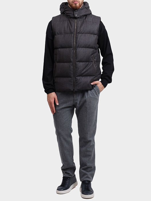 Жилет MooRER FIRE-FF U0202 темно-коричневый мужской — купить в интернет-магазине Verdistore