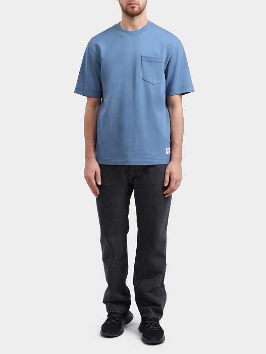 Футболка Hugo Nestite 10274737 синяя мужская с нагрудным карманом — купить в интернет-магазине Verdistore