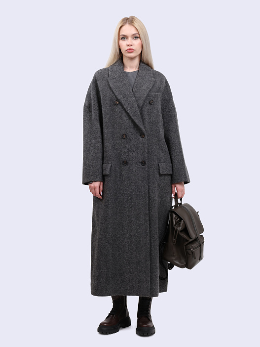 Пальто Brunello Cucinelli MB5909542 C360 удлиненное женское — купить в интернет-магазине Verdistore
