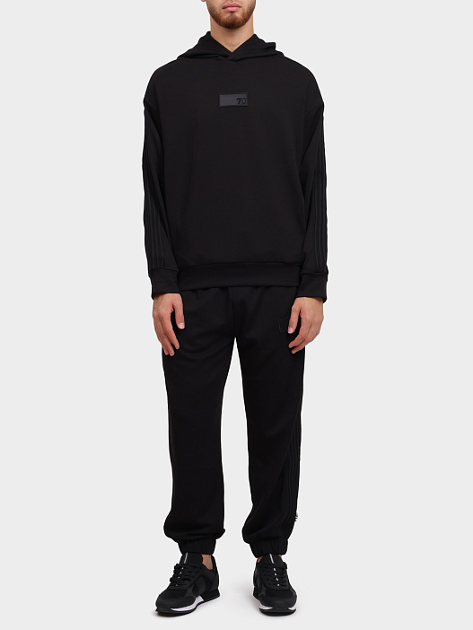 Худи EA7 6DUM02 PJZKZ 1200 черное мужское — купить в интернет-магазине Verdistore