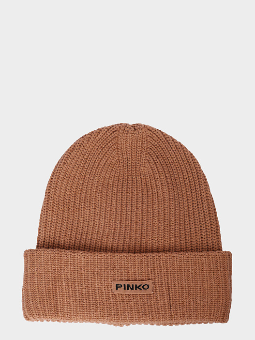 Шапка Pinko 105993 A2Z4 D23 светло-коричневая женская — купить в интернет-магазине Verdistore