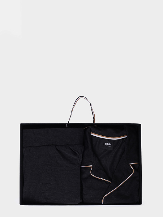 Пижама Merino Pyjama 10265823 01 50550554 002 черная мужская — купить в интернет-магазине Verdistore