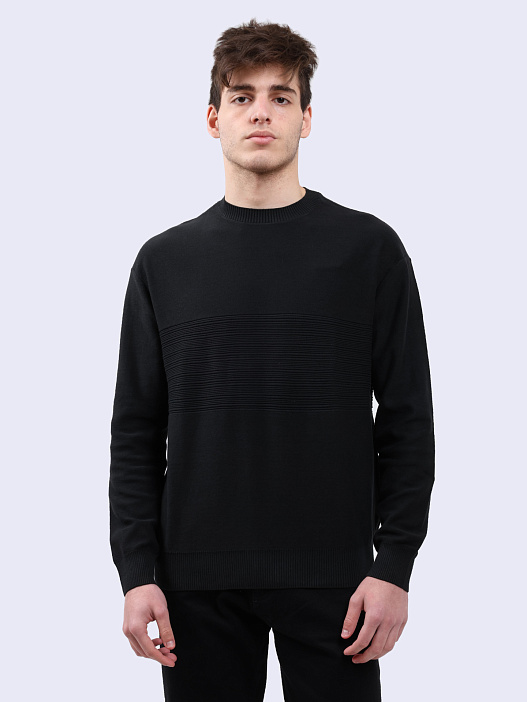 Свитер Armani Exchange 6DZM6J ZMQ7Z 1200 черный мужской из хлопка — купить в интернет-магазине Verdistore