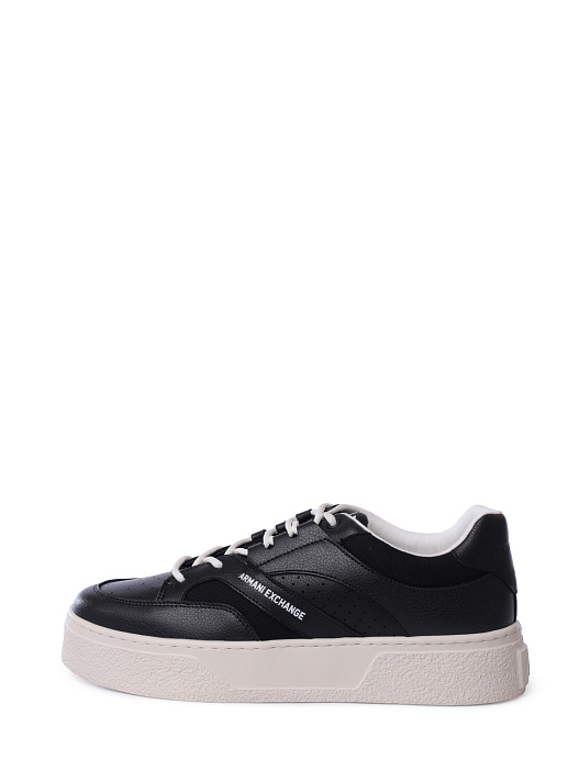Кроссовки Armani Exchange XUX260 XV954 00002 черные мужские из кожи — купить в интернет-магазине Verdistore