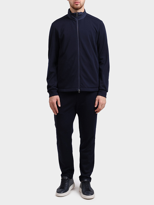 Мастерка Sease WK034TJ073 B13 темно-синяя мужская с нейлоновыми вставками — купить в интернет-магазине Verdistore