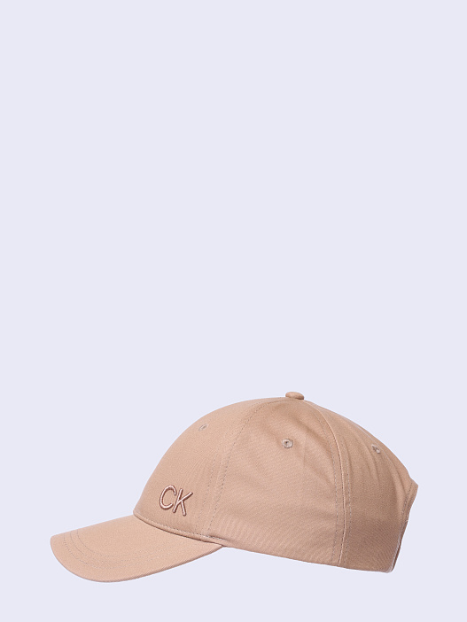 Бейсболка Calvin Klein K60K612000 PA6 бежевая женская из хлопка — купить в интернет-магазине Verdistore