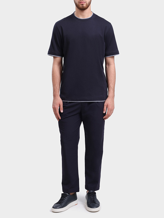 Футболка Brunello Cucinelli M0B137427 CW893 с двойной отделкой мужская — купить в интернет-магазине Verdistore