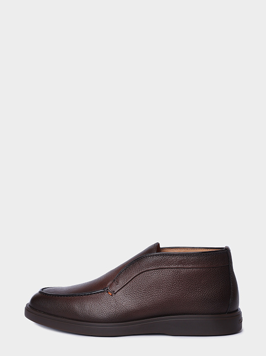 Ботинки Santoni MGDG17823DKTKMPGT50 кожаные мужские — купить в интернет-магазине Verdistore