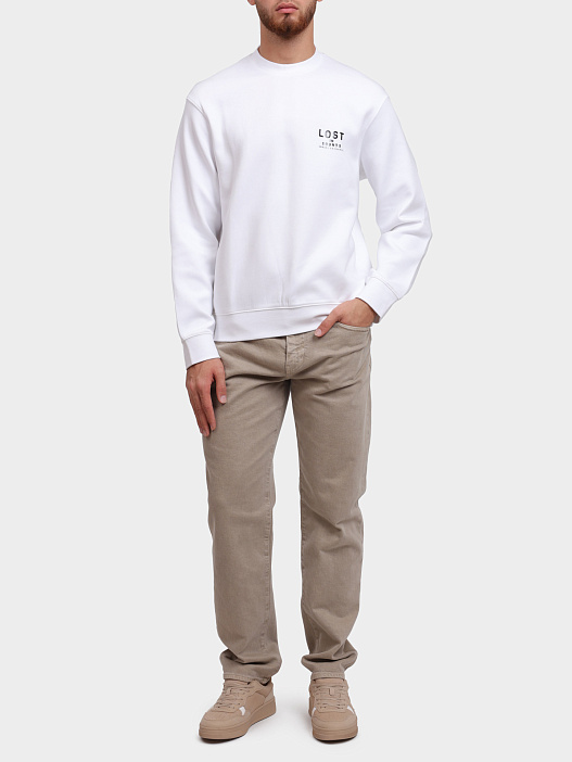 Свитшот Armani Exchange XM000491 AF13047 U0009 белый мужской — купить в интернет-магазине Verdistore