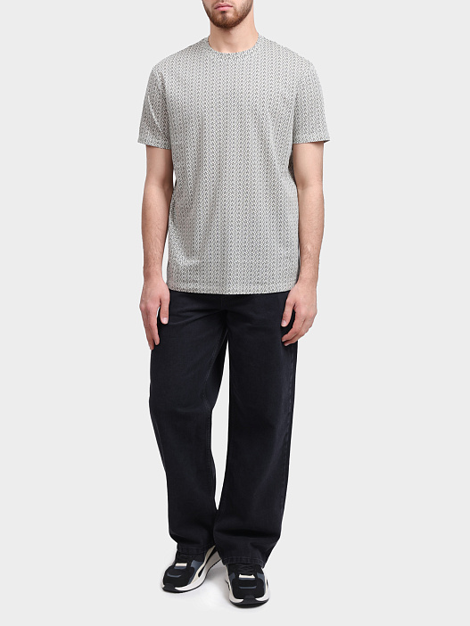 Футболка Armani Exchange XM001798 AF10356 F0143 хлопковая мужская с принтом — купить в интернет-магазине Verdistore