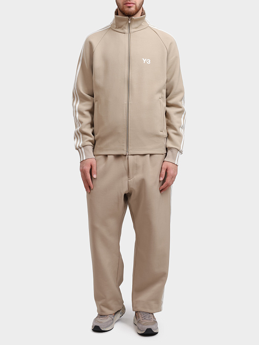 Мастерка Y-3 IZ3125 бежевая мужская с воротником-стойкой — купить в интернет-магазине Verdistore