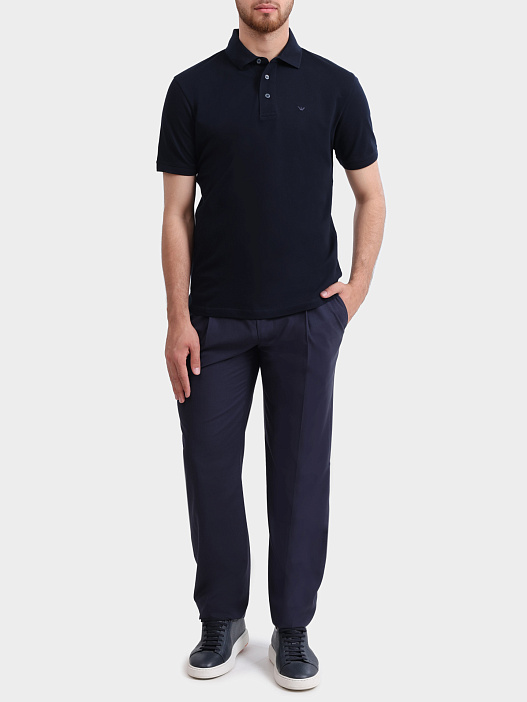 Поло Emporio Armani EM004643 AF12955 UB118 хлопковое мужское — купить в интернет-магазине Verdistore