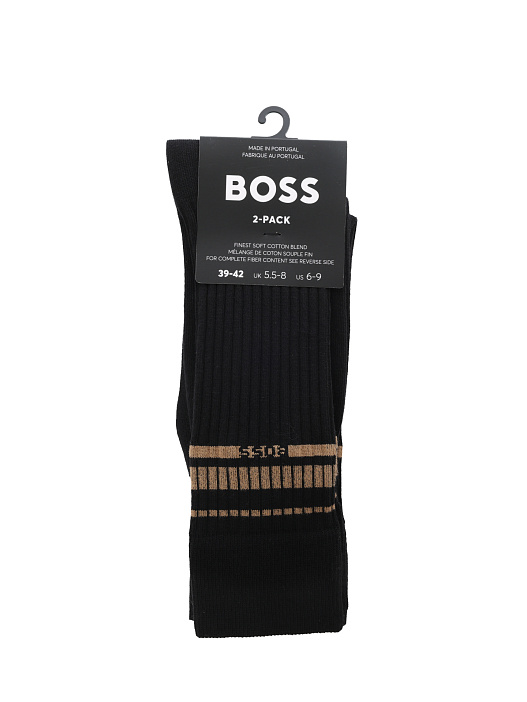 Носки Boss 50515151 001 черные мужские с логотипом — купить в интернет-магазине Verdistore