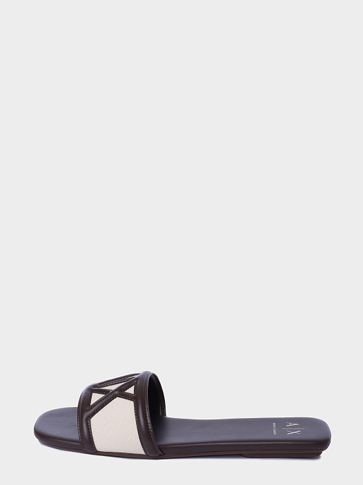 Шлепанцы Armani Exchange XW002568 AF22752 MZ766 комбинированные женские — купить в интернет-магазине Verdistore