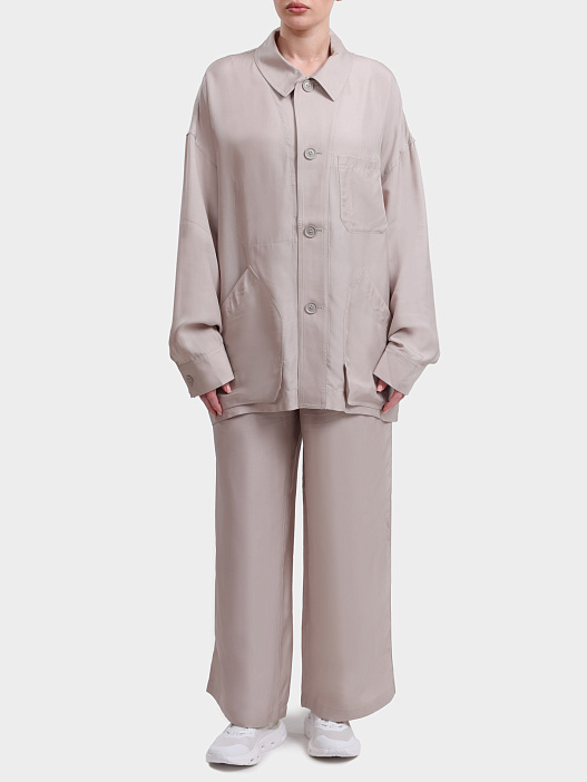 Брюки Y-3 KQ7299 LIGHTBROWN бежевые женские на кулиске — купить в интернет-магазине Verdistore