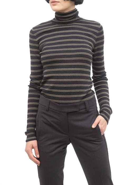 Водолазка Brunello Cucinelli XM14816203 полосатая женская — купить в интернет-магазине Verdistore