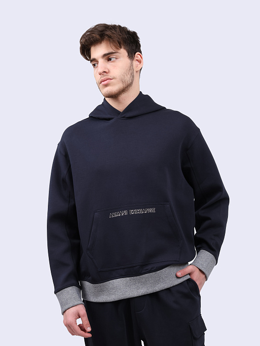 Худи Armani Exchange 6DZMJH ZJZGZ 1510 комбинированное мужское — купить в интернет-магазине Verdistore