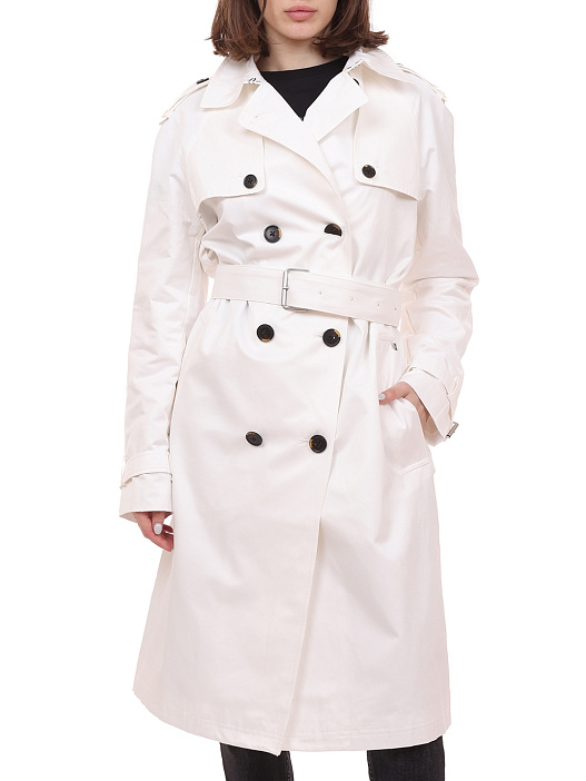 Тренч Calvin Klein K20K202895YBL белый женский — купить в интернет-магазине Verdistore