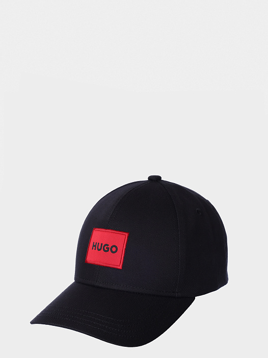 Бейсболка HUGO RED Men-X 581-RL 10248871 01 50492745 001 черная мужская с красным патчем-логотипом — купить в интернет-магазине Verdistore