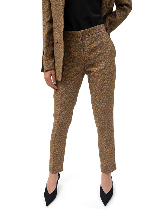 Брюки Burberry 8017247 A7295 шелковые женские — купить в интернет-магазине Verdistore