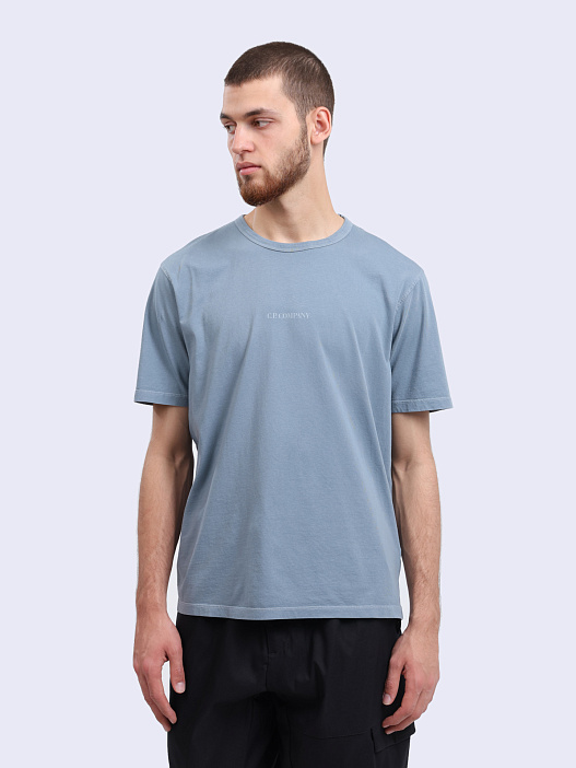 Футболка C.P. Company 18CMTS085A005431R 872 голубая мужская — купить в интернет-магазине Verdistore