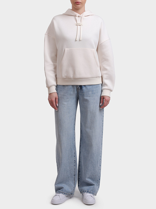 Худи Armani Exchange XW000745 AF16134 U1003 белое женское — купить в интернет-магазине Verdistore