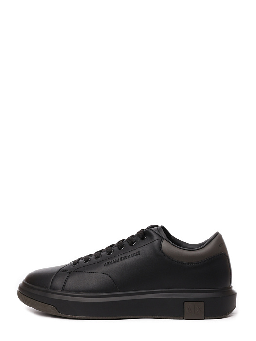 Кеды Armani Exchange XUX123 XV534 U181 черные мужские кожаные — купить в интернет-магазине Verdistore