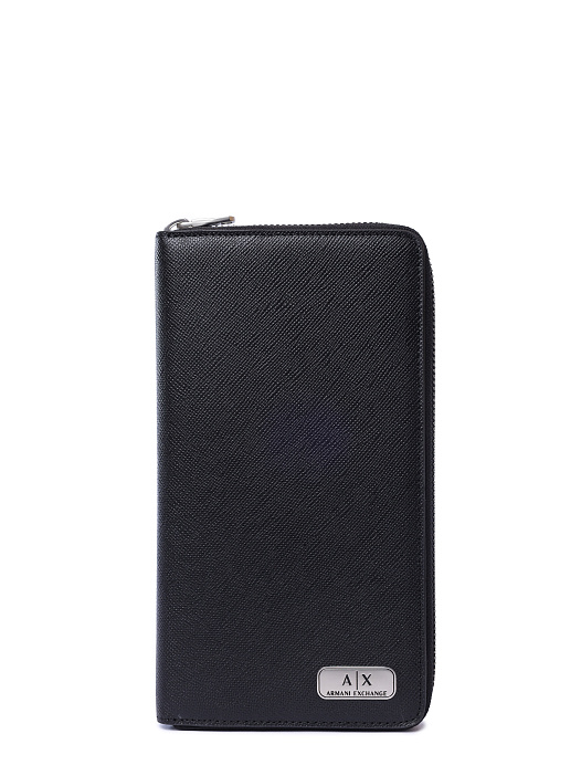 Портмоне Armani Exchange 958055 CC843 00020 кожаное мужское на молнии — купить в интернет-магазине Verdistore