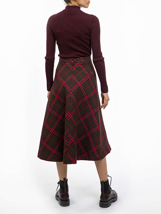 Водолазка Courreges 318ML01M006 бордовая женская — купить в интернет-магазине Verdistore