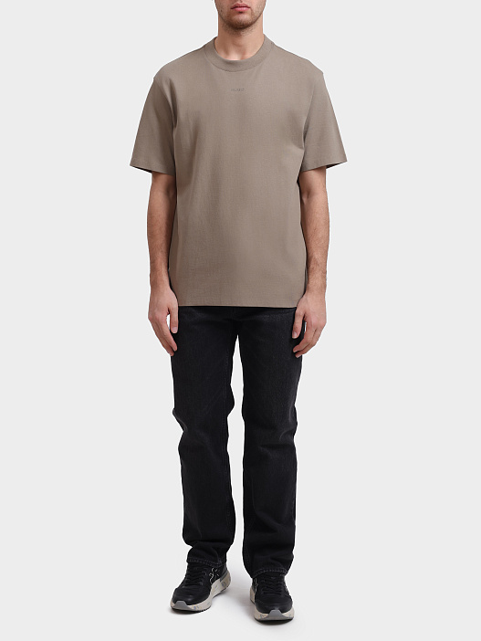 Футболка Hugo Dapolino 10248326 01 бежевая мужская — купить в интернет-магазине Verdistore