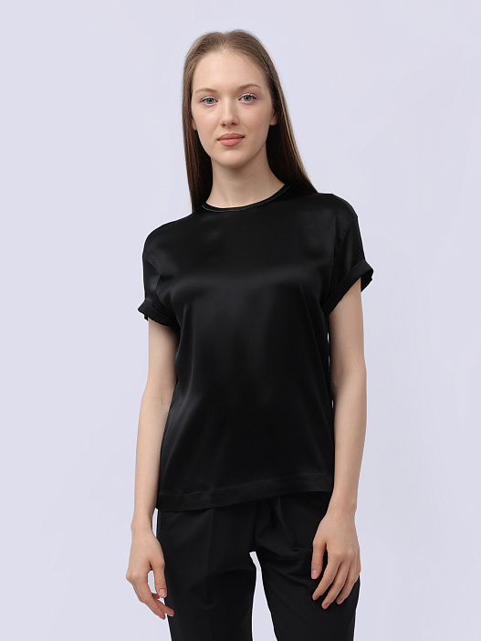 Топ Brunello Cucinelli M0C59B1008 C101 шелковый женский — купить в интернет-магазине Verdistore