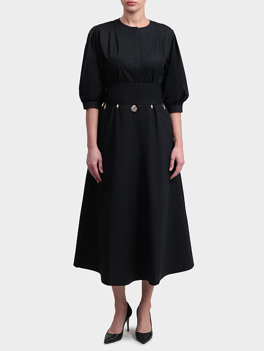 Платье MARELLA MLLSTECCA 005 черное женское из хлопка — купить в интернет-магазине Verdistore