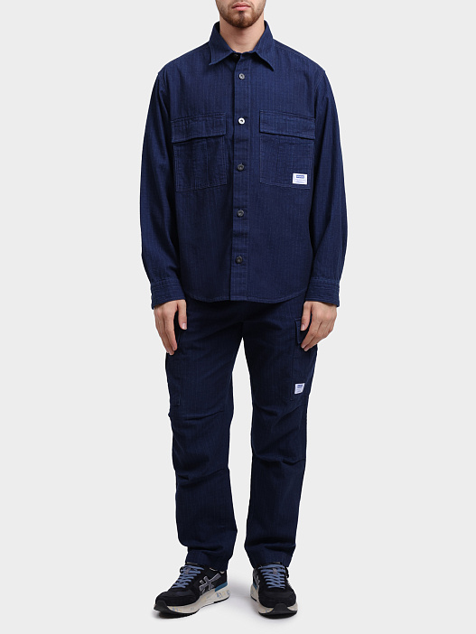 Рубашка Hugo Ebargo 10274169 01 темно-синяя мужская — купить в интернет-магазине Verdistore