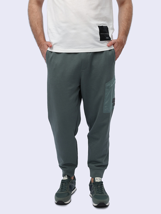 Брюки Armani Exchange 3DZPLK ZJ4XZ 1888 светло-зеленые мужские с накладным карманом — купить в интернет-магазине Verdistore