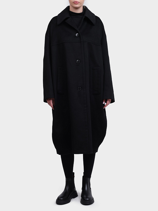 Пальто Herno CA000596D 33313 9300 черное женское  — купить в интернет-магазине Verdistore