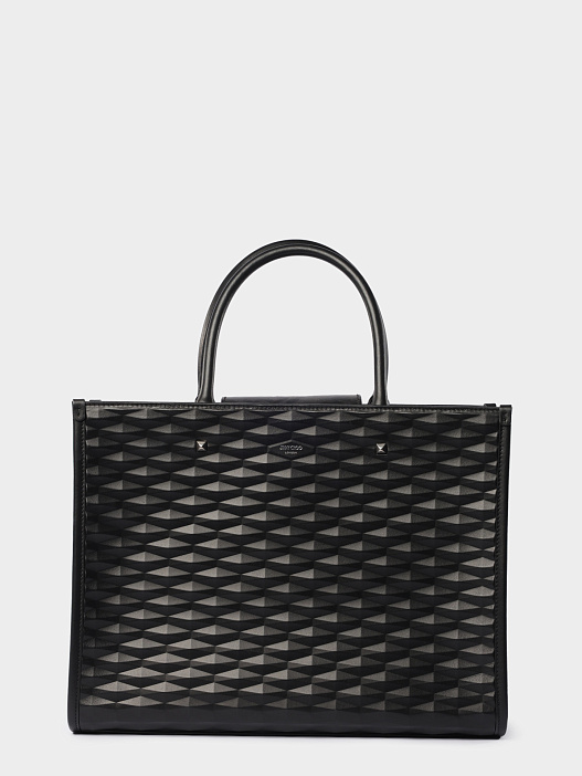 Сумка AVENUE M TOTE BZU BLKANTIQUESIL черная женская — купить в интернет-магазине Verdistore